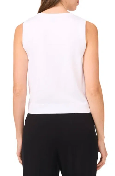 Halogenr Halogen(r) Crewneck Sweater Tank In Bright White