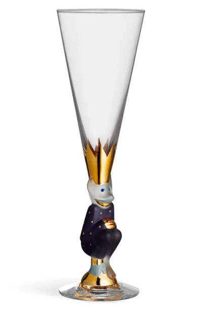 Orrefors Sparkling Devil Champagne Flute In Purple