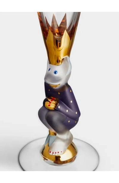 Orrefors Sparkling Devil Champagne Flute In Purple