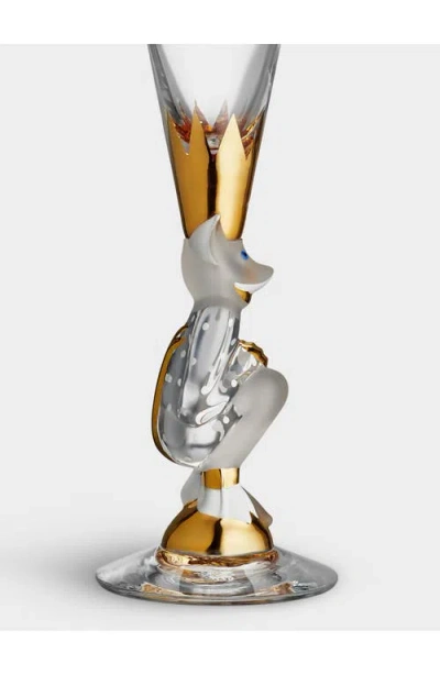 Orrefors Sparkling Devil Champagne Flute In Clear