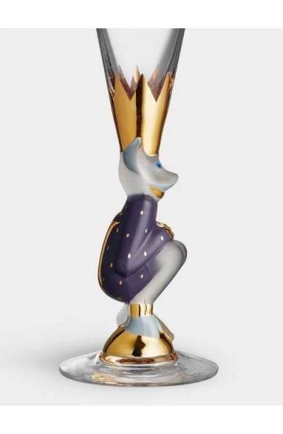 Orrefors Sparkling Devil Champagne Flute In Purple