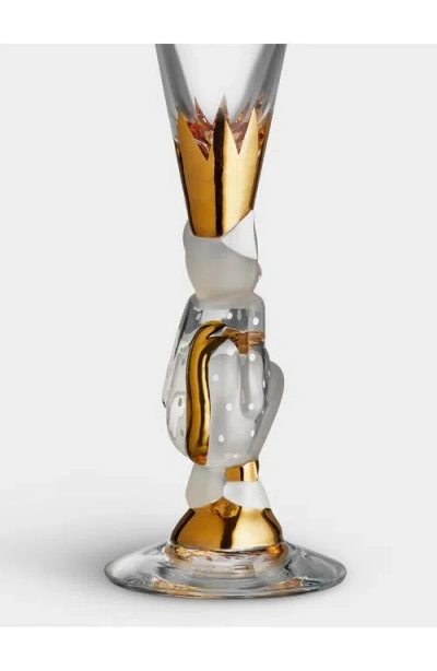 Orrefors Sparkling Devil Champagne Flute In Clear