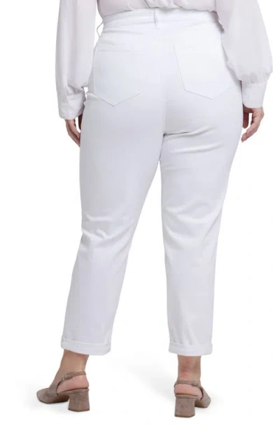 Nydj Patchie Optic White Capri Jean In White
