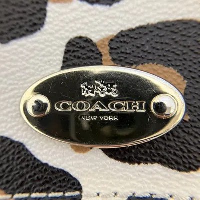 Pre-owned Coach Beige Pvc Wallet (bi-fold) ()