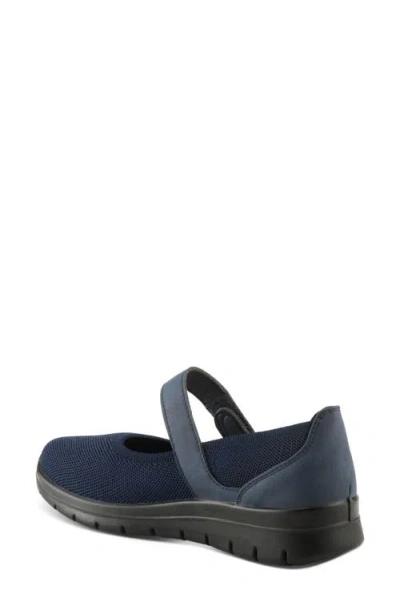 Flexus By Spring Step Stoller Mary Jane Fla In Navy