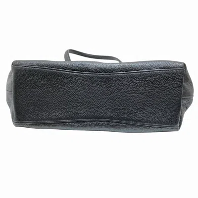 Pre-owned Coach Black Leather Tote Bag ()