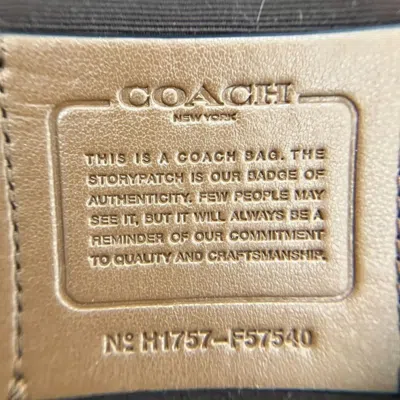 Pre-owned Coach Bordeaux Canvas Shoulder Bag Tote Bag ()