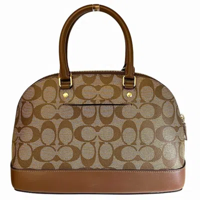 Pre-owned Coach Brown Pvc Handbag Shoulder Bag ()