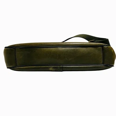 Pre-owned Coach Khaki Leather Shoulder Bag ()