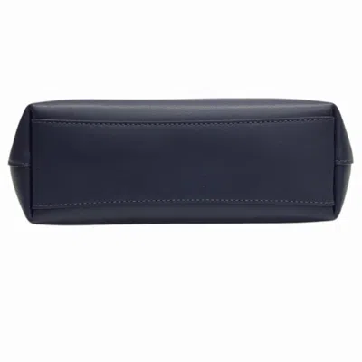 Pre-owned Coach Navy Leather Handbag Shoulder Bag ()