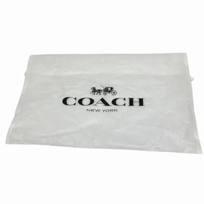 Pre-owned Coach White Leather Backpack ()