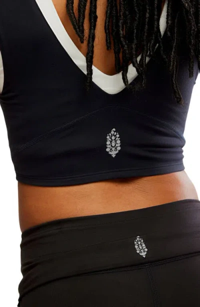 Free People Fp Movement Quick Step Drawstring Flare Pants In Black