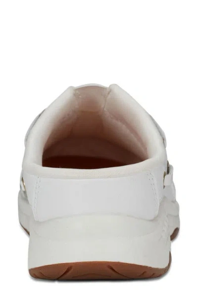 Easy Spirit Women's Travelport Nautical Mule Walking Sneakers In White