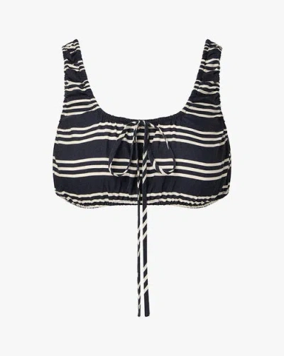 Weworewhat Scrunchie Top In Dk Navy/offwh