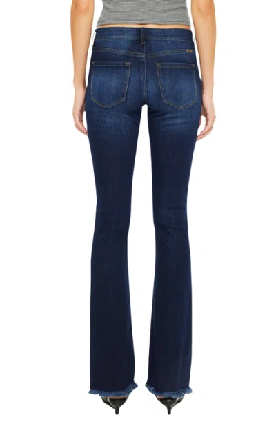 Kancan Anne Low Rise Bootcut Jeans In Dark Wash