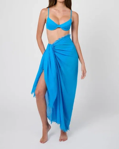 Weworewhat Full Coverage Underwire Bikini Top In Turquoise