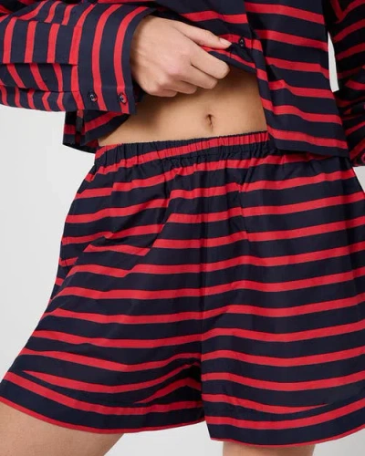 Weworewhat Pull On Beach Short In Tr Red/dk Navy