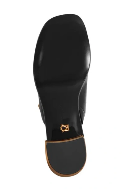 Donna Karan Women's Tinley Leather Peep Toe Mules In Black