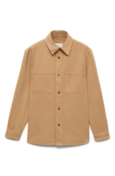 Mango Men's Lyocell Regular-fit Overshirt In Neutral