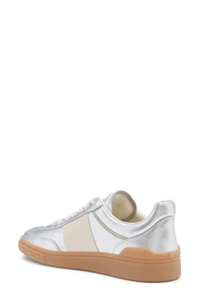 Valentino Garavani Jw Anderson Brown Leather Stitch Slippers In Neutral