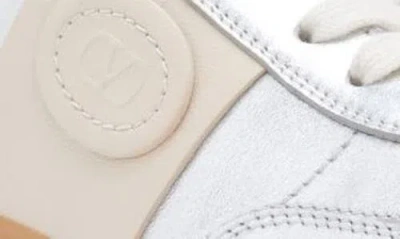 Valentino Garavani Jw Anderson Brown Leather Stitch Slippers In Neutral