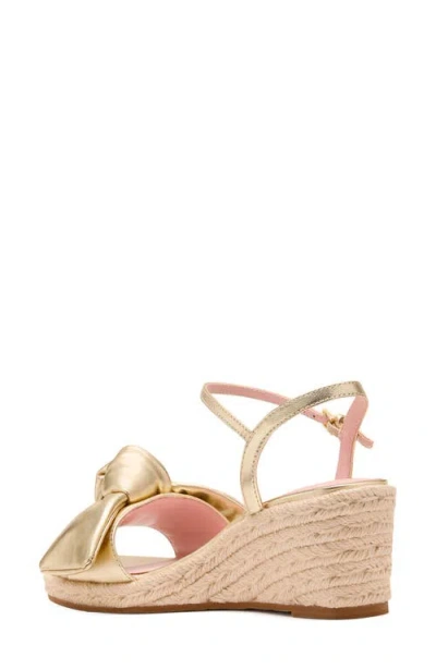 Kate Spade Women's Leandra Espadrille Wedge Sandals In Pale Gold
