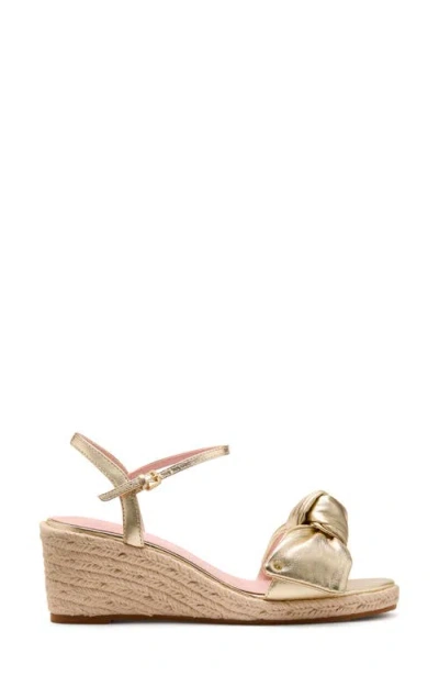 Kate Spade Women's Leandra Espadrille Wedge Sandals In Pale Gold