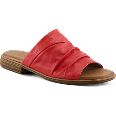 Spring Step Jaleel Slide Sandal In Red