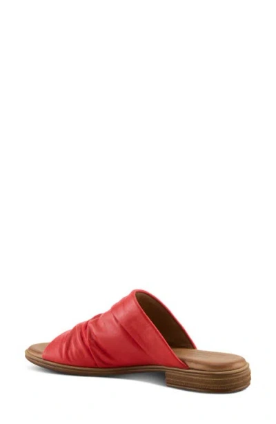 Spring Step Jaleel Slide Sandal In Red