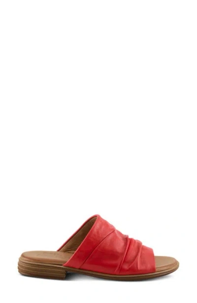 Spring Step Jaleel Slide Sandal In Red