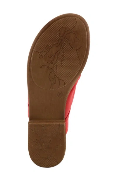 Spring Step Jaleel Slide Sandal In Red