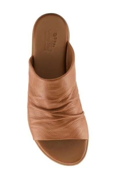 Spring Step Jaleel Slide Sandal In Tan