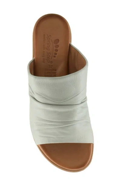 Spring Step Jaleel Slide Sandal In Mint Green