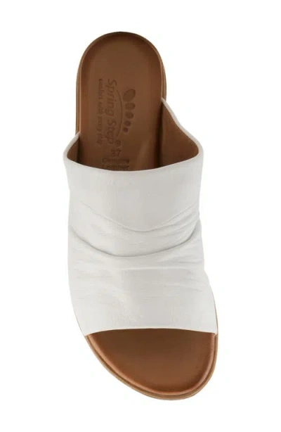 Spring Step Jaleel Slide Sandal In White