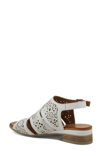 Spring Step Plasma Ankle Strap Sandal In White
