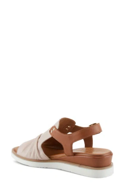 Spring Step Locals Wedge Sandal In Blush Multi