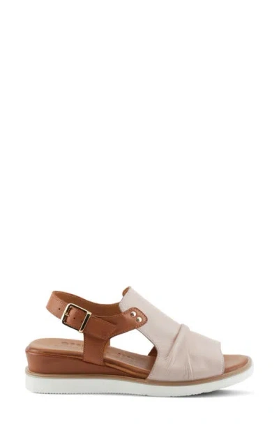Spring Step Locals Wedge Sandal In Blush Multi