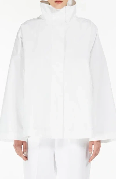 Mm Preston Tech Water Repellent Rain Jacket In Optical White