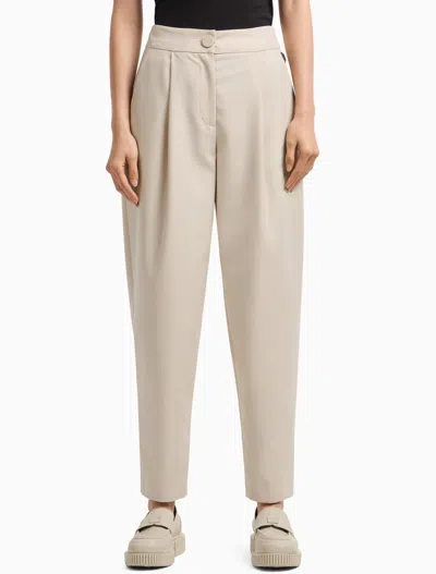 Armani Exchange Twill Pleated Trousers