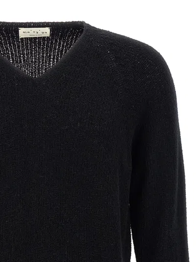 Ma'ry'ya High Neck Sweater In Blue