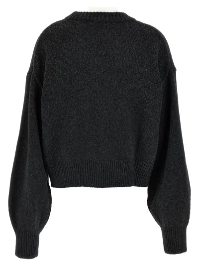 Rotate Birger Christensen Knit Crewneck Sweaters And Cardigans Gray