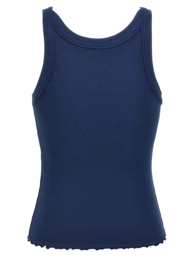 Rotate Birger Christensen Sculpted Ribbed Tank Top With Scoop Neck