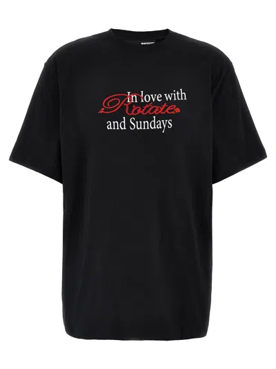 Rotate Birger Christensen Rotate Graphic Slogan Casual Top
