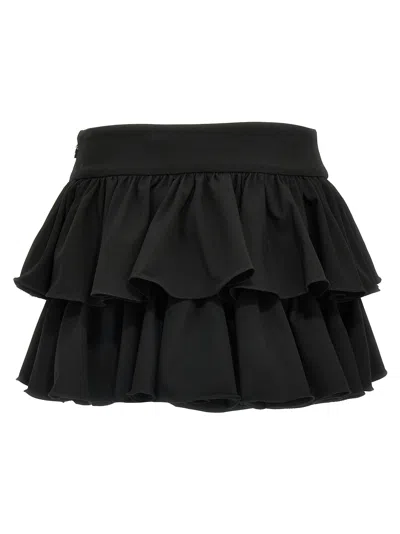 Rotate Birger Christensen High Waistband Ruffle Mini Skirt