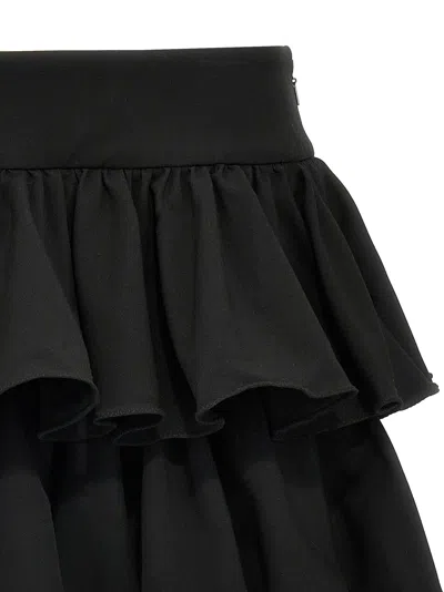 Rotate Birger Christensen High Waistband Ruffle Mini Skirt