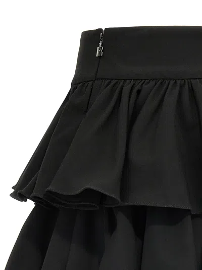 Rotate Birger Christensen High Waistband Ruffle Mini Skirt