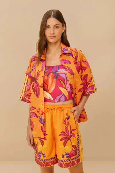 Farm Rio Active Adidas Tropical Breeze Bright Orange Short