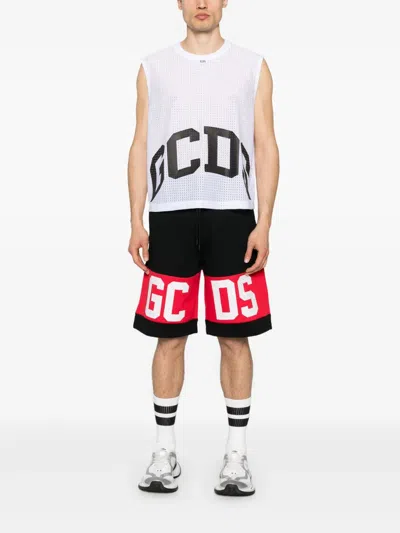 Gcds Logo-band Cotton Shorts