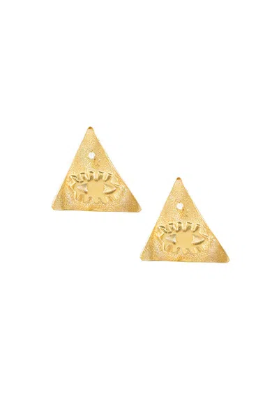 Hermina Athens Kressida Pyramis Large Pin Earrings Accessories