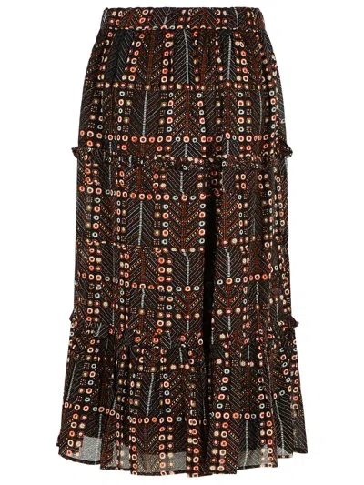 Isabel Marant Étoile Marant Etoile Women Diya Biologic Cotton Skirt With All-over Print